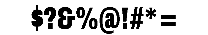 Archivo ExtraCondensed Black Font OTHER CHARS