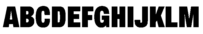 Archivo ExtraCondensed Black Font UPPERCASE