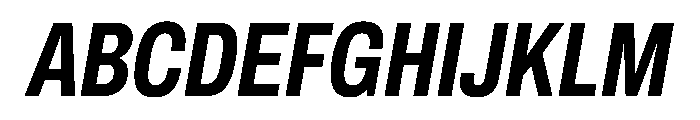 Archivo ExtraCondensed Bold Italic Font UPPERCASE