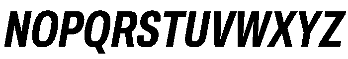 Archivo ExtraCondensed Bold Italic Font UPPERCASE
