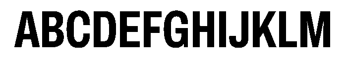 Archivo ExtraCondensed Bold Font UPPERCASE