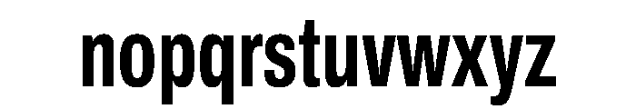 Archivo ExtraCondensed Bold Font LOWERCASE