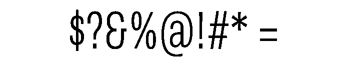 Archivo ExtraCondensed ExtraLight Font OTHER CHARS