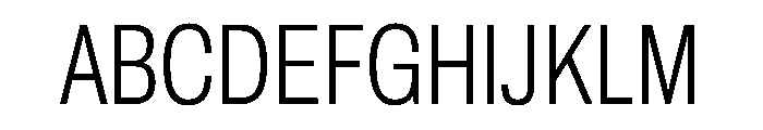 Archivo ExtraCondensed ExtraLight Font UPPERCASE