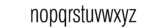 Archivo ExtraCondensed ExtraLight Font LOWERCASE
