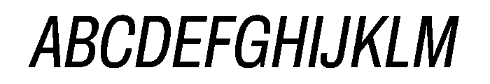 Archivo ExtraCondensed Italic Font UPPERCASE