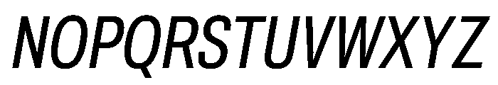 Archivo ExtraCondensed Italic Font UPPERCASE
