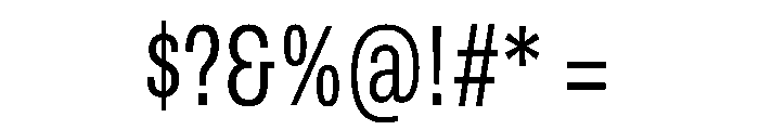 Archivo ExtraCondensed Light Font OTHER CHARS