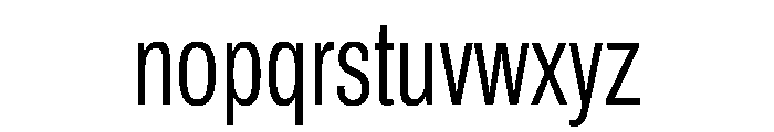 Archivo ExtraCondensed Light Font LOWERCASE