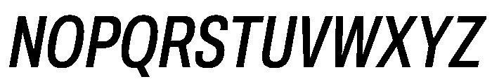Archivo ExtraCondensed Medium Italic Font UPPERCASE