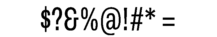 Archivo ExtraCondensed Regular Font OTHER CHARS