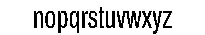 Archivo ExtraCondensed Regular Font LOWERCASE