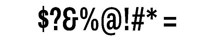 Archivo ExtraCondensed SemiBold Font OTHER CHARS