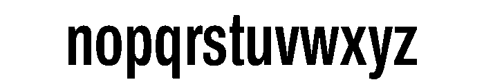 Archivo ExtraCondensed SemiBold Font LOWERCASE