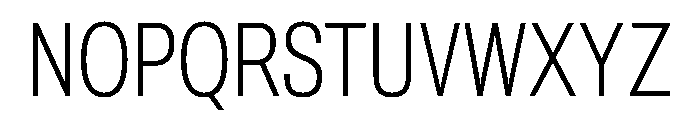 Archivo ExtraCondensed Thin Font UPPERCASE