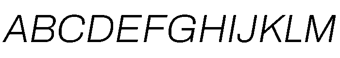 Archivo ExtraLight Italic Font UPPERCASE