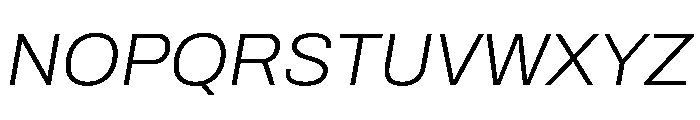 Archivo ExtraLight Italic Font UPPERCASE