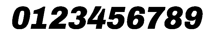 Archivo SemiCondensed Black Italic Font OTHER CHARS