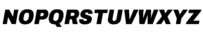 Archivo SemiCondensed Black Italic Font UPPERCASE