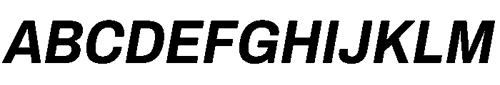 Archivo SemiCondensed Bold Italic Font UPPERCASE