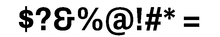 Archivo SemiCondensed Bold Font OTHER CHARS