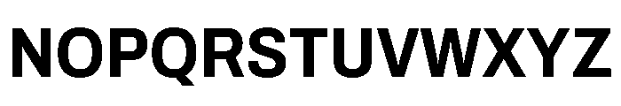 Archivo SemiCondensed Bold Font UPPERCASE