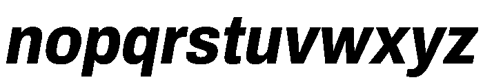 Archivo SemiCondensed ExtraBold Italic Font LOWERCASE