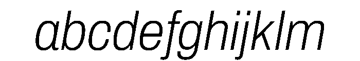 Archivo SemiCondensed ExtraLight Italic FONT