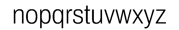 Archivo SemiCondensed ExtraLight Font LOWERCASE