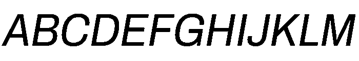 Archivo SemiCondensed Italic Font UPPERCASE