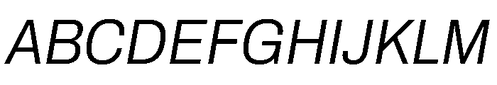 Archivo SemiCondensed Light Italic Font UPPERCASE