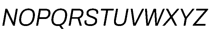 Archivo SemiCondensed Light Italic Font UPPERCASE