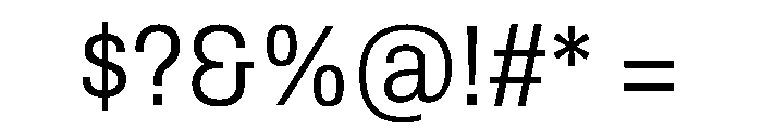 Archivo SemiCondensed Light Font OTHER CHARS
