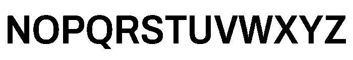 Archivo SemiCondensed SemiBold Font UPPERCASE