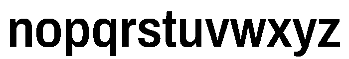Archivo SemiCondensed SemiBold Font LOWERCASE