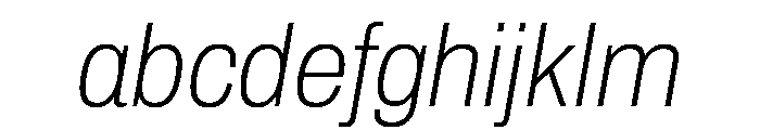 Archivo SemiCondensed Thin Italic FONT