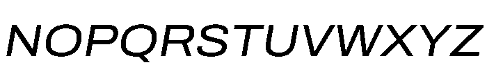 Archivo SemiExpanded Italic Font UPPERCASE