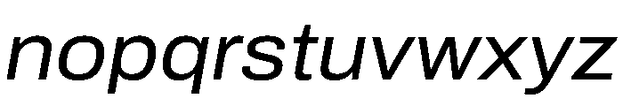 Archivo SemiExpanded Italic Font LOWERCASE
