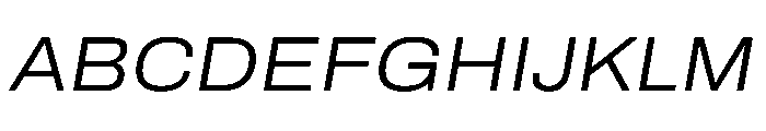 Archivo SemiExpanded Light Italic Font UPPERCASE