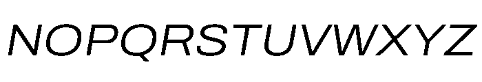 Archivo SemiExpanded Light Italic Font UPPERCASE
