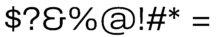 Archivo SemiExpanded Light Font OTHER CHARS