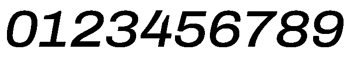 Archivo SemiExpanded Medium Italic Font OTHER CHARS