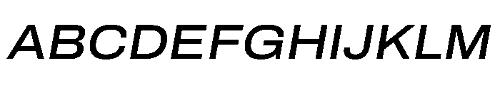 Archivo SemiExpanded Medium Italic Font UPPERCASE