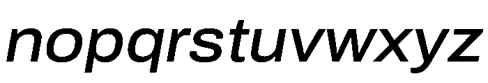 Archivo SemiExpanded Medium Italic Font LOWERCASE