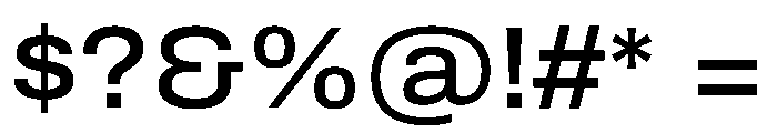 Archivo SemiExpanded Medium Font OTHER CHARS