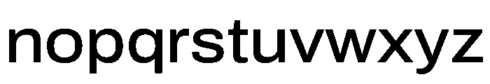 Archivo SemiExpanded Medium Font LOWERCASE