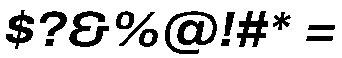 Archivo SemiExpanded SemiBold Italic Font OTHER CHARS