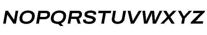 Archivo SemiExpanded SemiBold Italic Font UPPERCASE