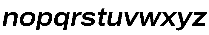 Archivo SemiExpanded SemiBold Italic Font LOWERCASE