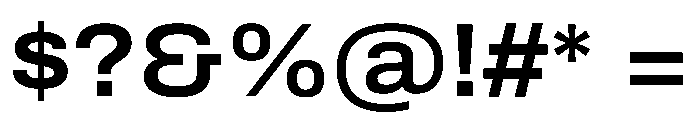 Archivo SemiExpanded SemiBold Font OTHER CHARS